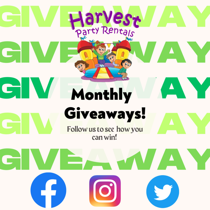 Free Giveaways each month!  